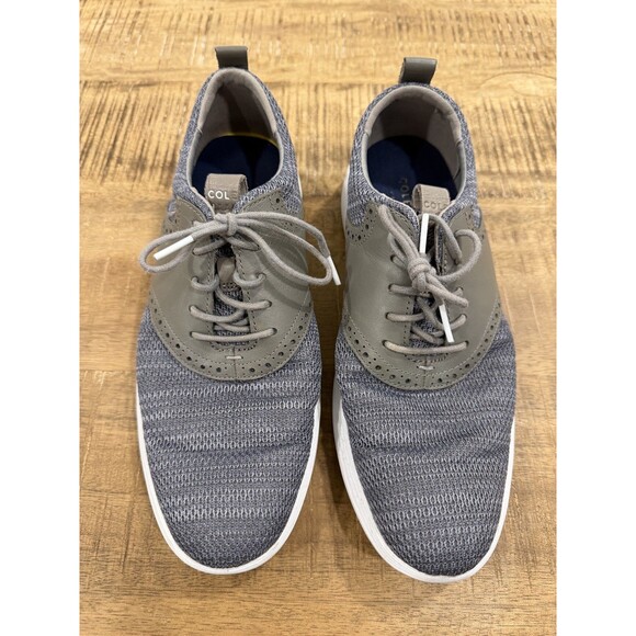 Cole Haan C31346 Mens Grand Tour Knit Oxfords Size 8.5M Gray Sneakers Shoes - Picture 1 of 8